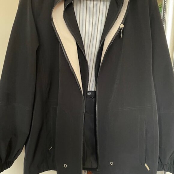 Liz Claiborne  Women’s Classic Hooded Outerwear Jacket  - Black/Tan  - Nw- Sze L - Picture 2 of 16